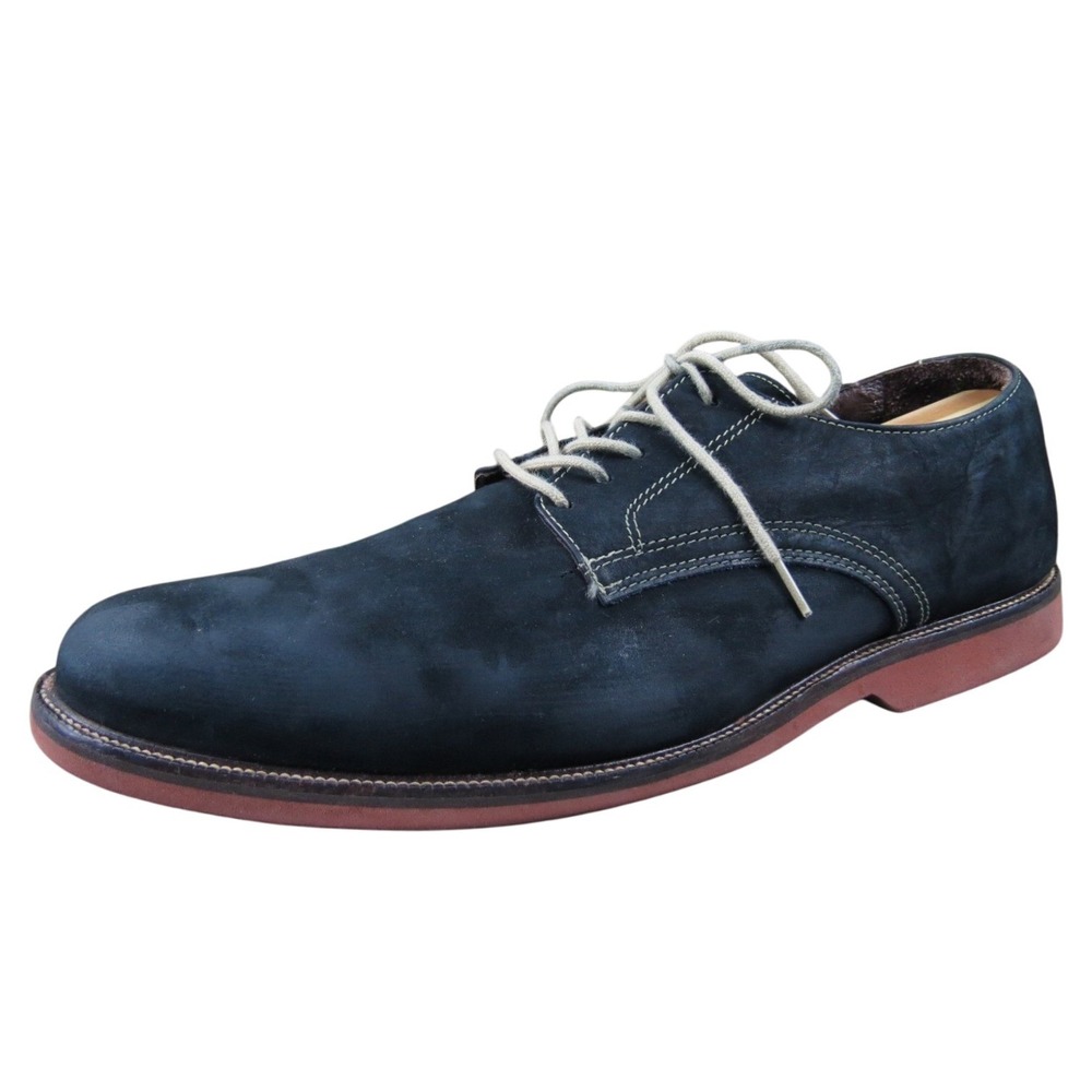 Nordstrom Men 14‎ Black Suede Leather Oxford Lace-Up Dress Shoe Comfortable